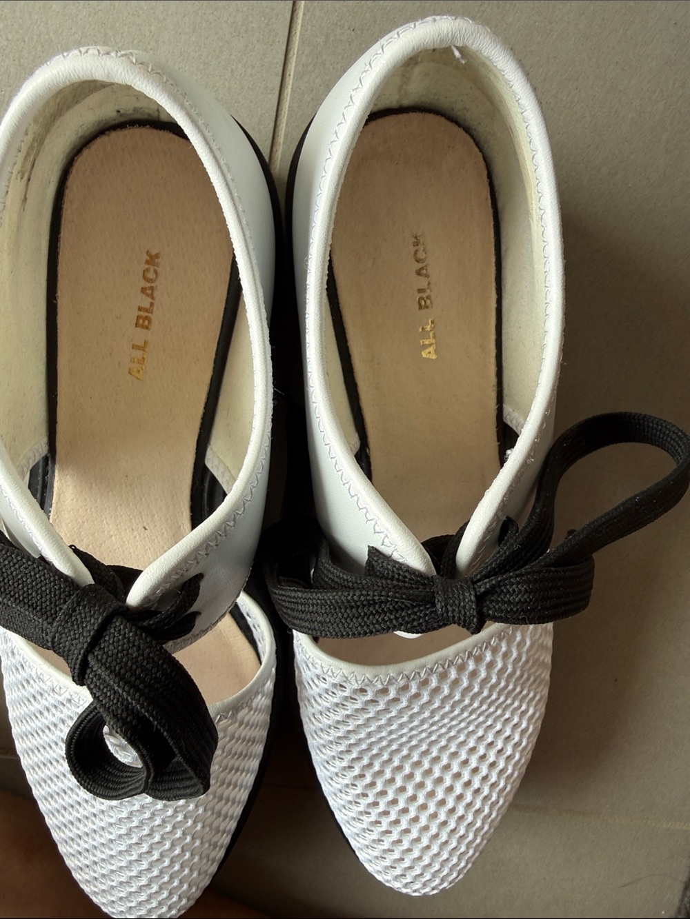 Black White Platform Lace-Up Women's Shoes by All Black - Picture 2 of 6